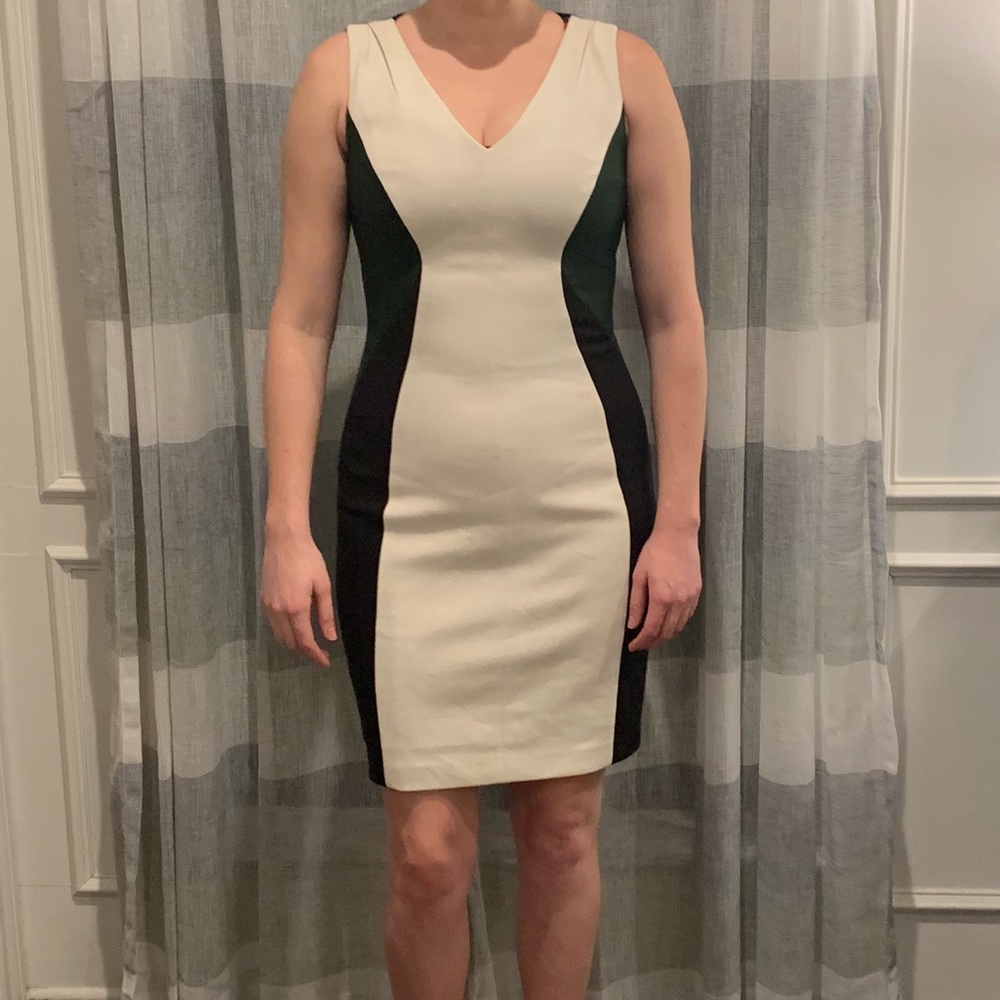 Tahari Color Block Sheath Dress